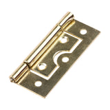 Flush Hinges - Electro Brass