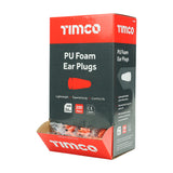 PU Foam Ear Plugs – Box of 200 Pairs