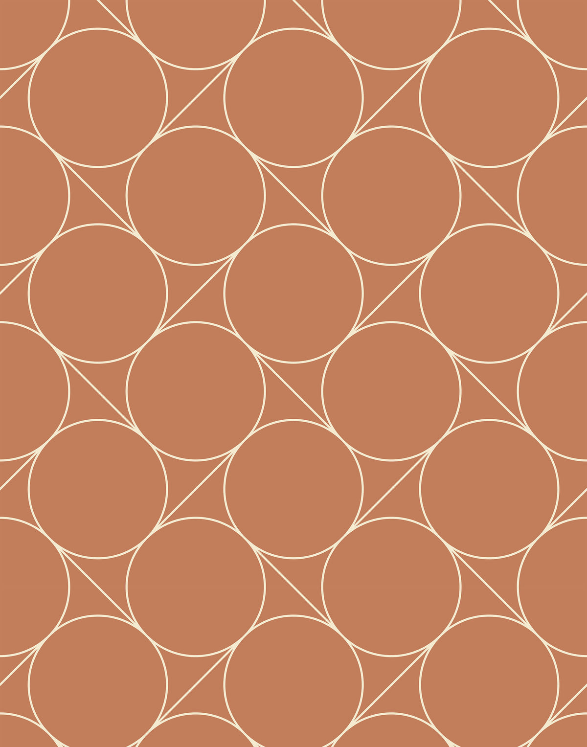 Focal Retro Charm Retro-style Circle Wallpaper