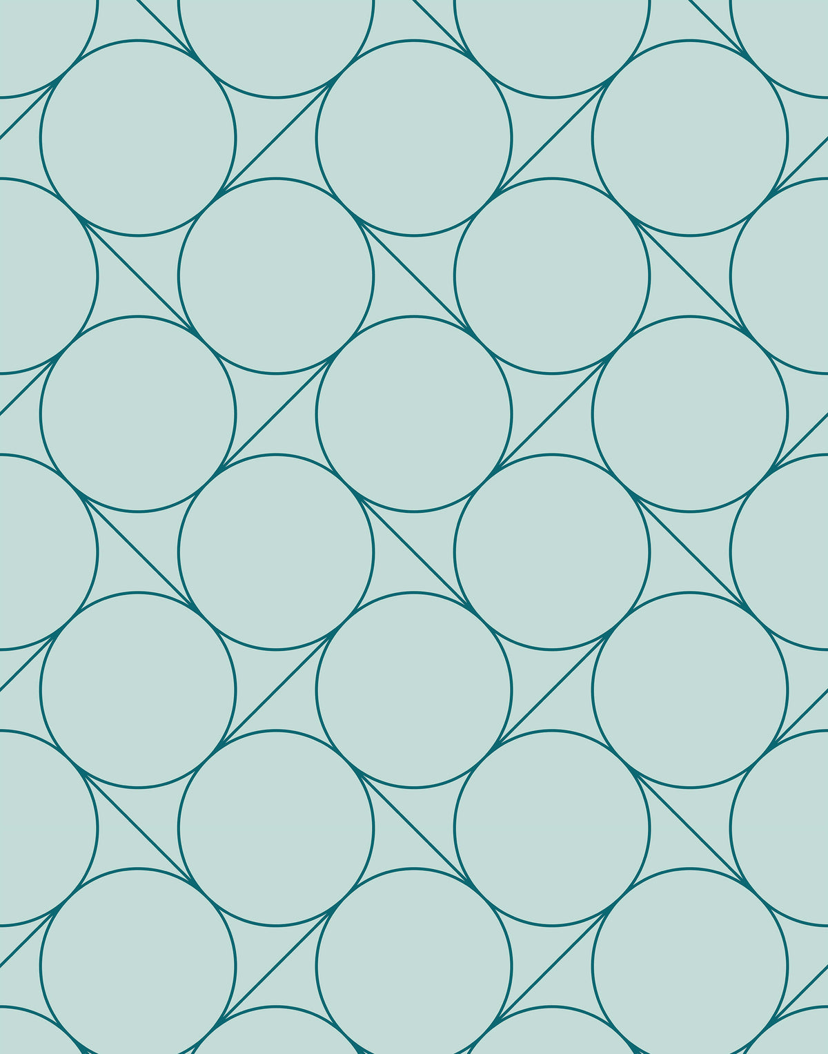 Focal Retro Charm Retro-style Circle Wallpaper
