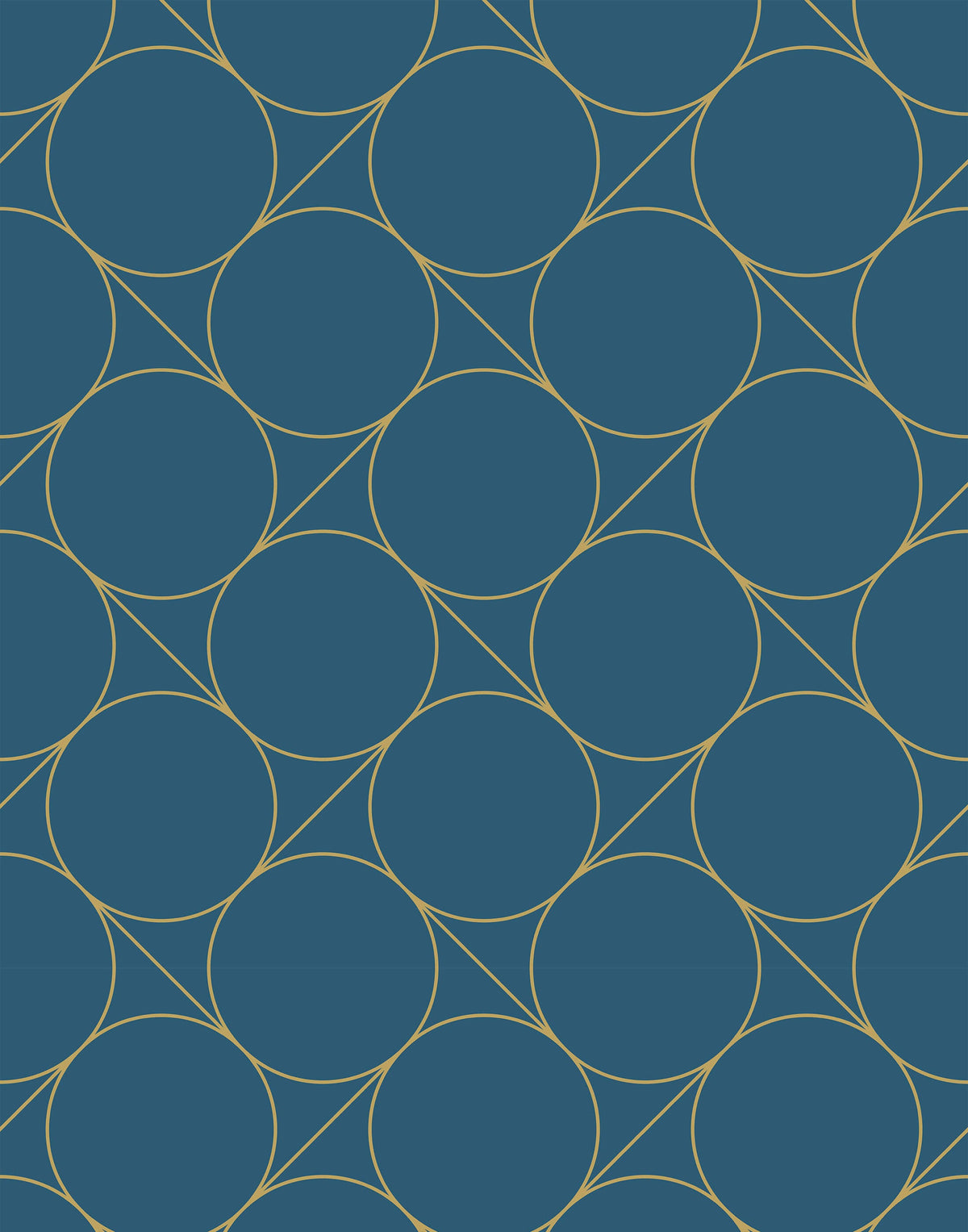 Focal Retro Charm Retro-style Circle Wallpaper