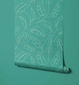 Freya Drawn Art Minimalist Leaf Wallpaper