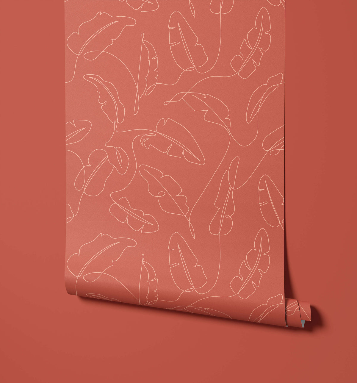 Freya Drawn Art Minimalist Leaf Wallpaper