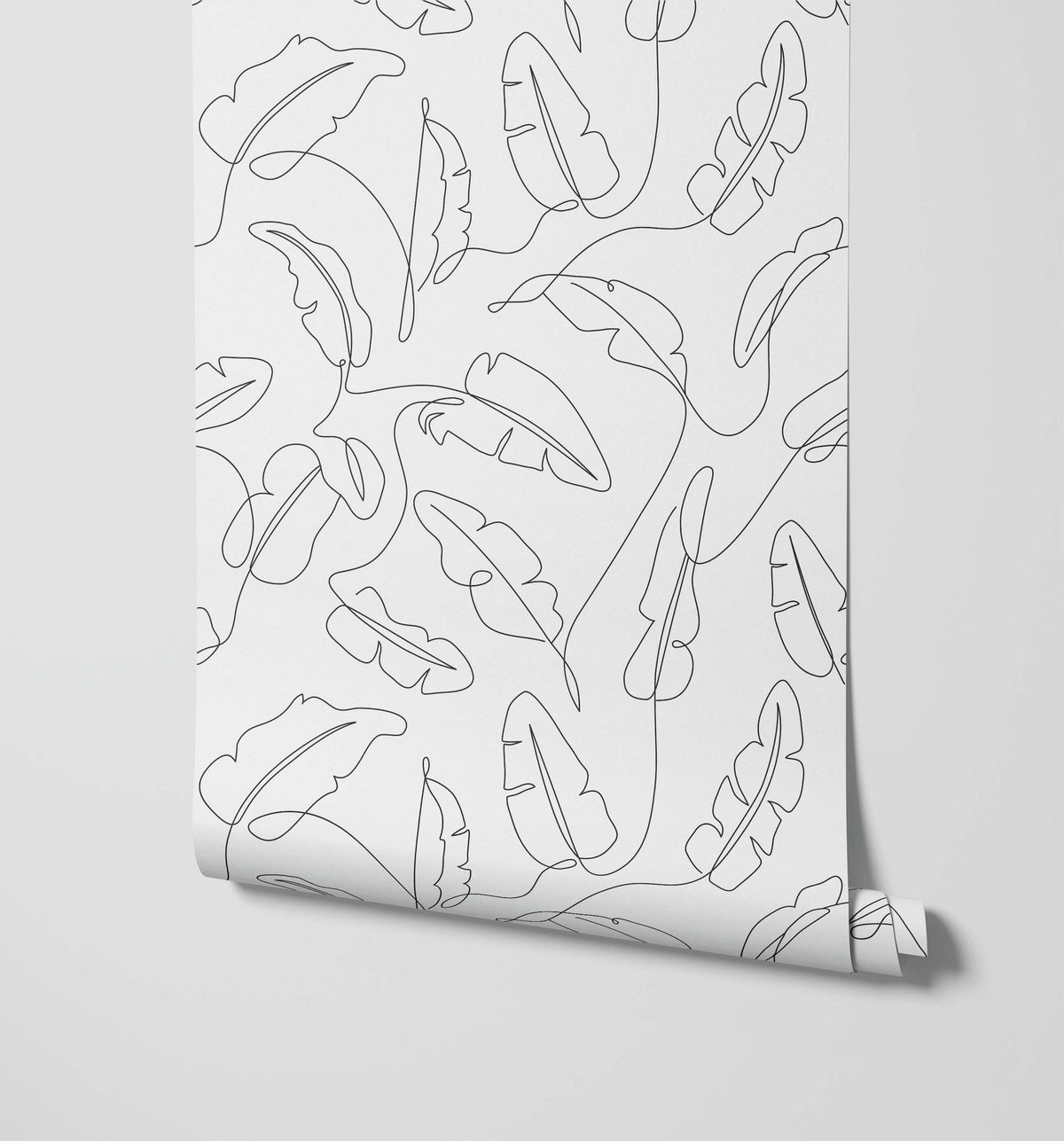 Freya Drawn Art Minimalist Leaf Wallpaper