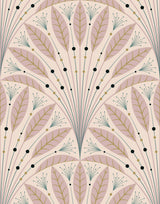 Frond Art Deco Wallpaper