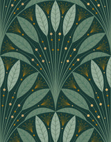 Frond Art Deco Wallpaper