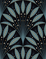 Frond Art Deco Wallpaper