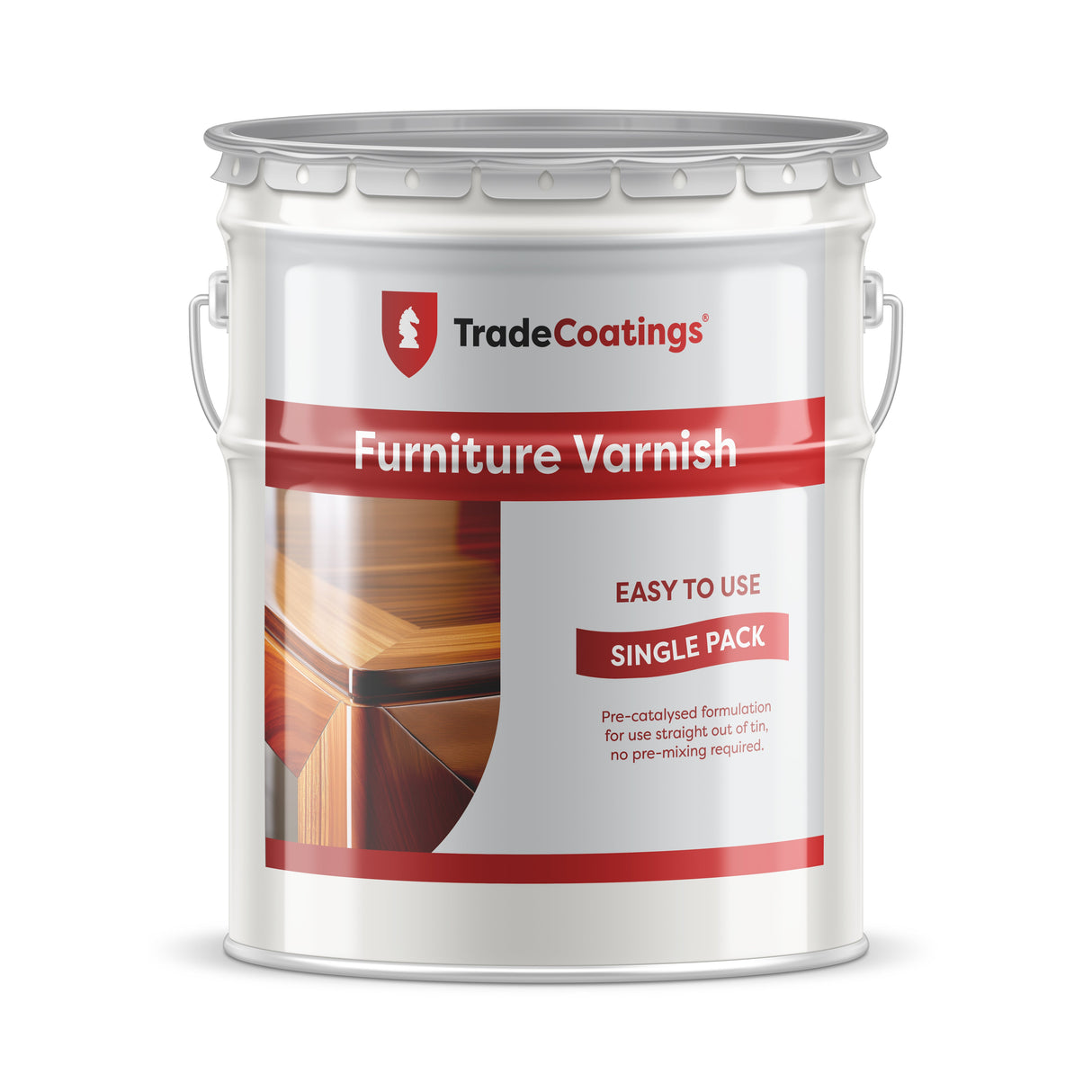 TradeCoatings Furniture Varnish for Internal Wood, Cabinetry, Doors & Kitchens - 5/10/20L