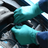 SKYTEC Teal Strong Nitrile Disposable Latex Free Powder Free Gloves Blue Green (BOX OF 100)