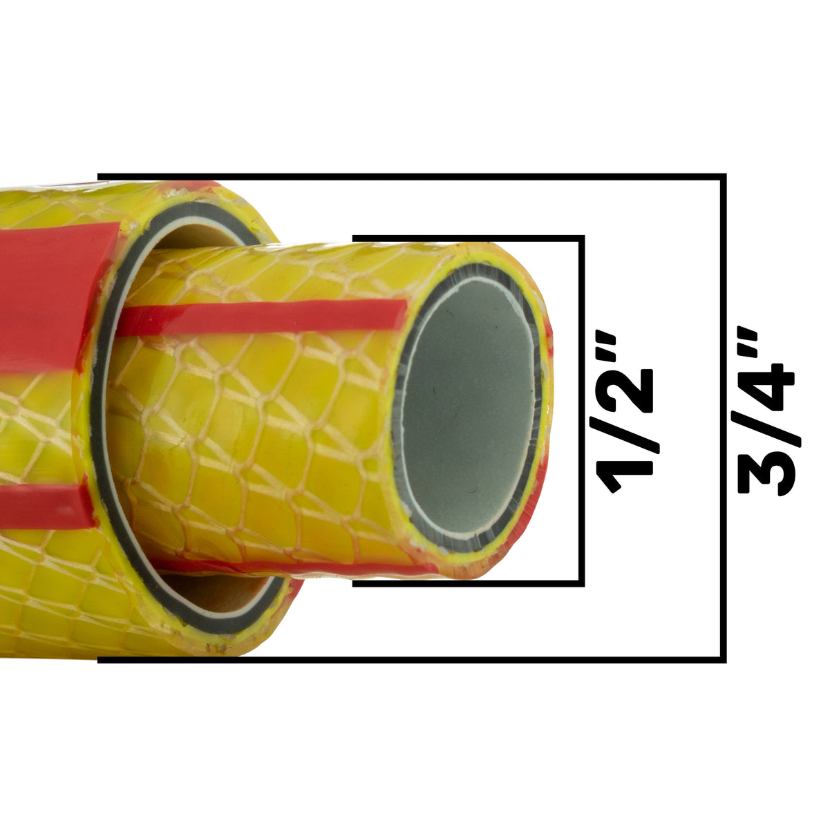 Premium Gold Garden Hose 6-Layer 3/4" Pipe