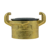 Wall Flange Kit 25mm MDPE + Brass Bib Tap with Geka Claw Outlet