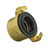 Wall Flange Kit 32mm MDPE + Brass Bib Tap with Geka Claw Outlet
