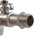 15mm Brass Wall Flange Kit with Quick Connect Lever Tap
