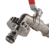 Wall Flange Kit 32mm MDPE + Quick Connect Lever Tap