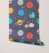 Galaxy Fun Bright Imaginative Wallpaper