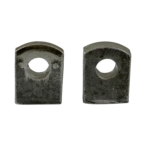 Gate Eyes to Weld – Self-Coloured Steel - Pair