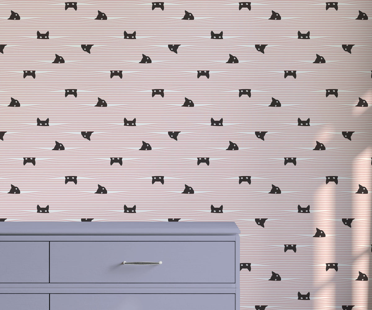 Gato Whimsical Playful Charm Cat Wallpaper