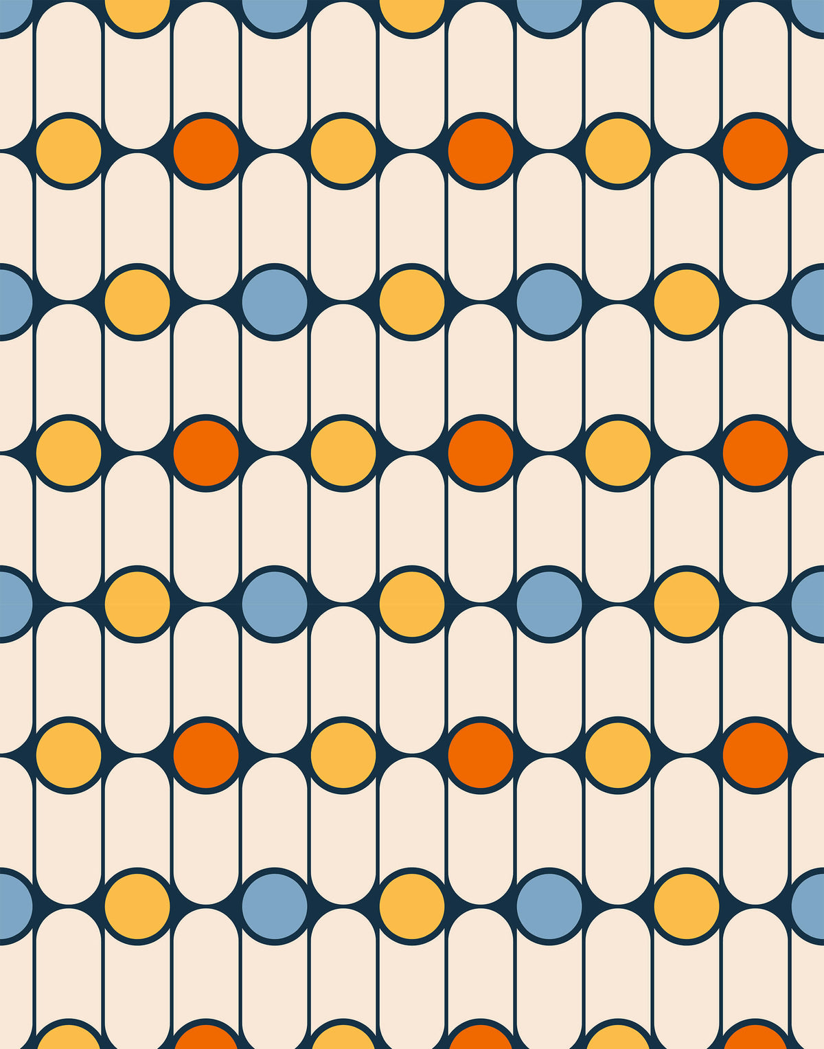 Gibson Satisfyingly Retro Polka Dot Wallpaper