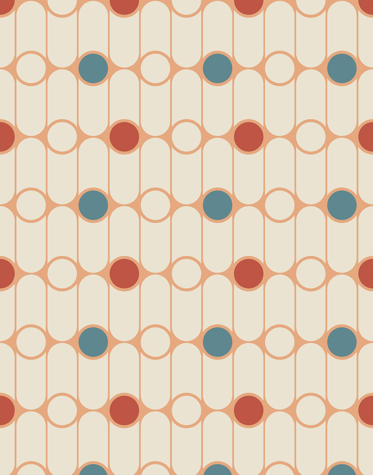 Gibson Satisfyingly Retro Polka Dot Wallpaper