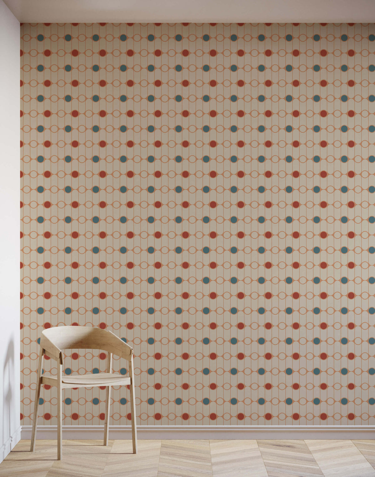 Gibson Satisfyingly Retro Polka Dot Wallpaper