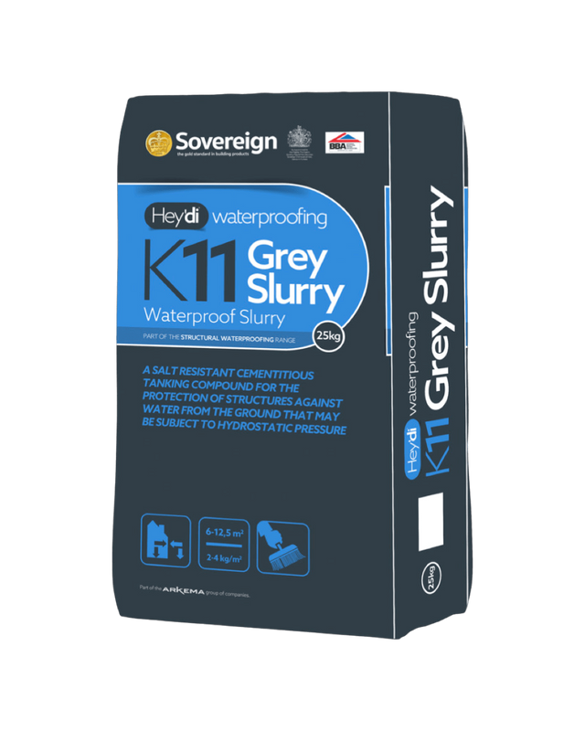 Sovereign Hey'Di K11 Tanking Compound Salt-Resistant Cementitious Waterproofing Slurry for Positive & Negative Pressure Applications