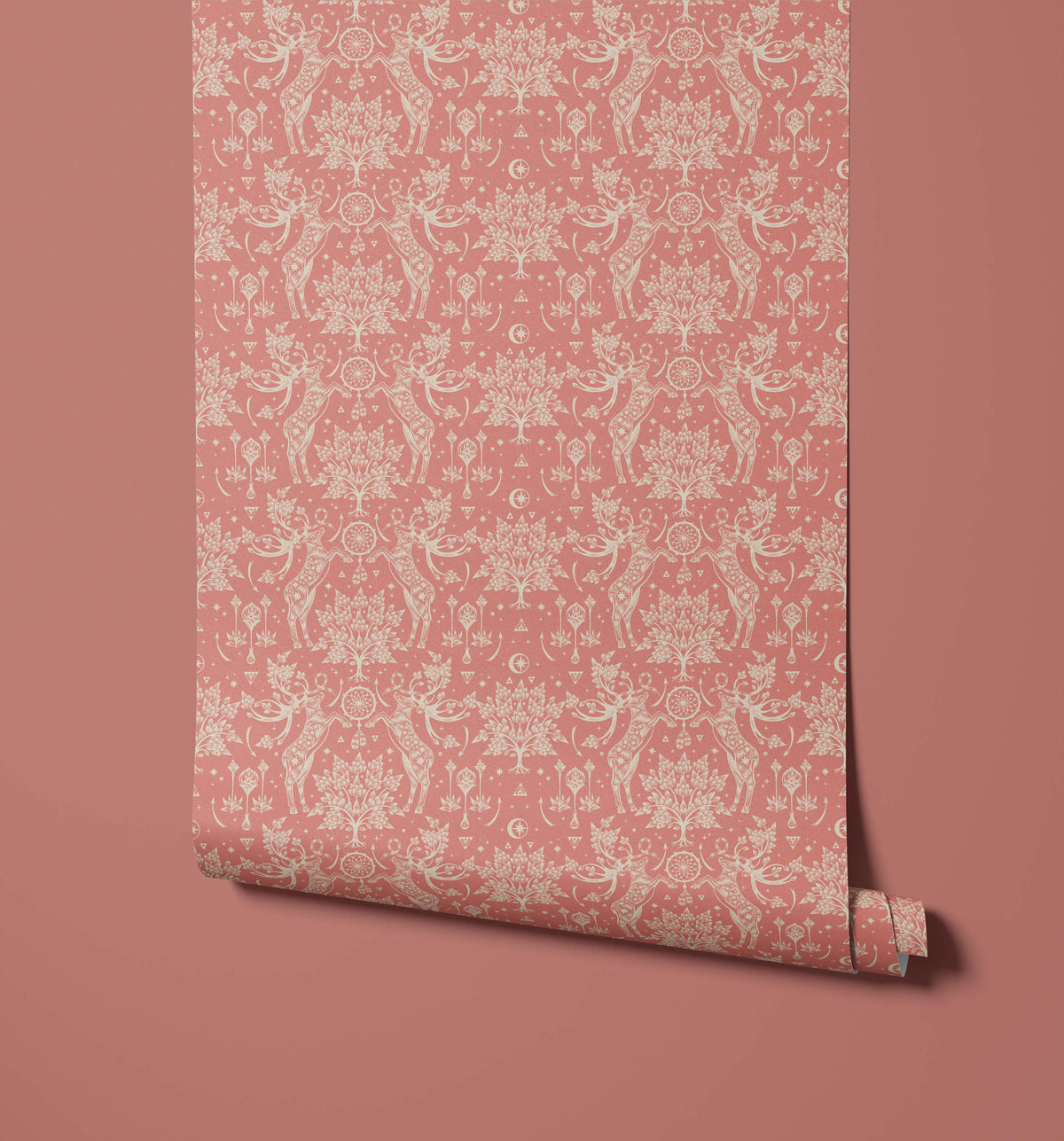 Hjort Cosy Retreat Scandi Deer Wallpaper