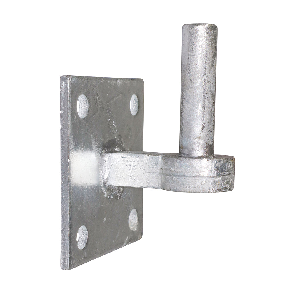 Hook on Square Plate – Hot Dipped Galvanised - 19mm