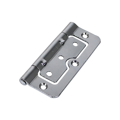 Hurlinge Flush Hinge – Fixed Pin – Polished Chrome