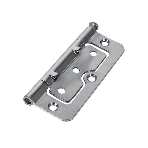 Hurlinge Flush Hinge - Loose Pin - Polished Chrome