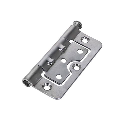 Hurlinge Flush Hinge - Loose Pin - Polished Chrome