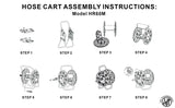 Hose Cart for 60m 1/2" Garden Hose