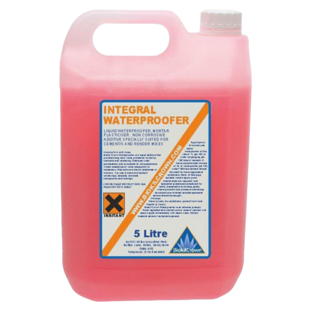 Biokil Crown Integral Waterproofer - Concentrated Liquid Waterproofing & Plasticising Admixture