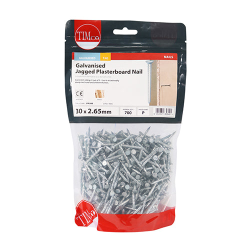 Jagged Plasterboard Nails – Galvanised