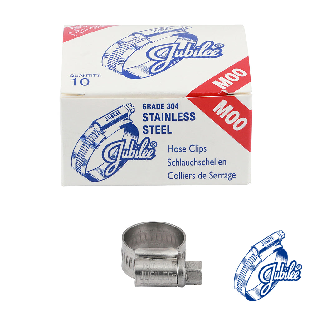 Jubilee® Clip A2 304 Stainless Steel - 11 - 16mm (Box of 10)