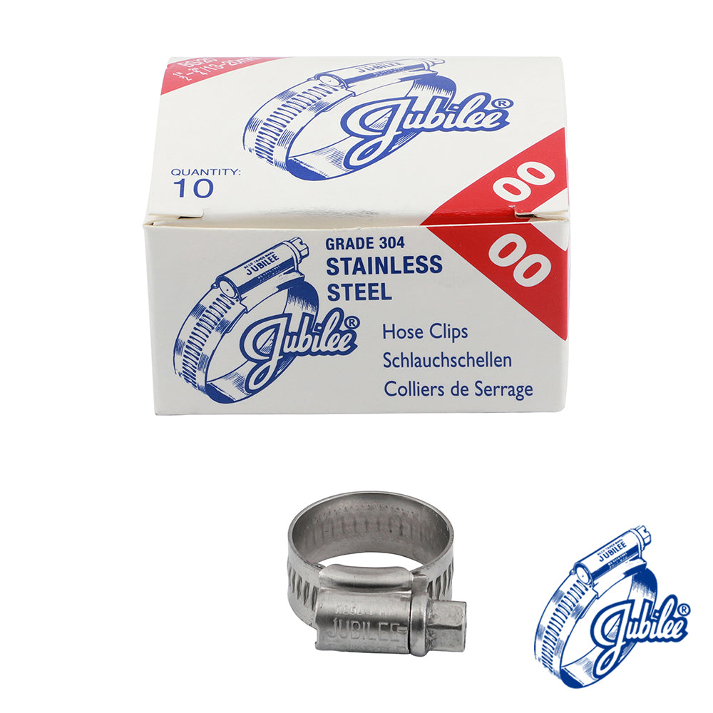 Jubilee® Clip 304 A2 Stainless Steel - 13 - 20mm (Box of 10)