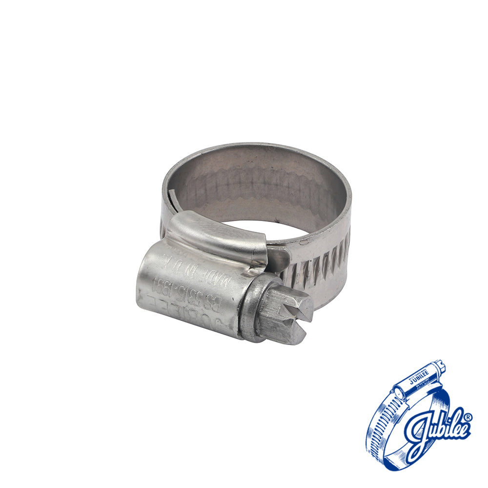 Jubilee® Clip A2 304 Stainless Steel - 16 - 22mm (Box of 10)