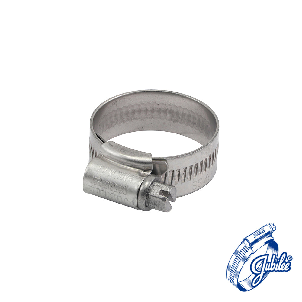 Jubilee® Clip A2 304 Stainless Steel - 22 - 30mm (Box of 10)
