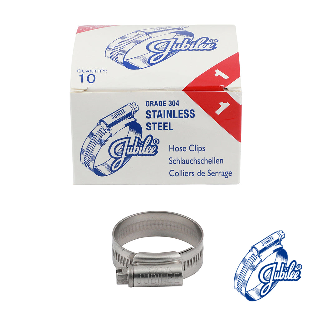Jubilee® Clip A2 304 Stainless Steel - 25 - 35mm (Box of 10)