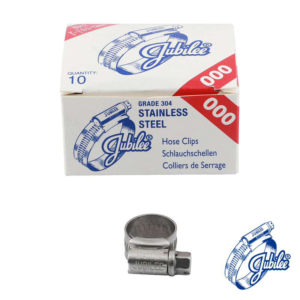 Jubilee® Clip A2 304 Stainless Steel - 9.5 - 12mm (Box of 10)
