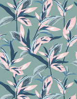 June Leafy Tropical Wallpaper