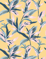 June Leafy Tropical Wallpaper