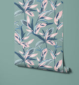 June Leafy Tropical Wallpaper