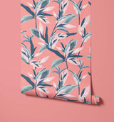 June Leafy Tropical Wallpaper