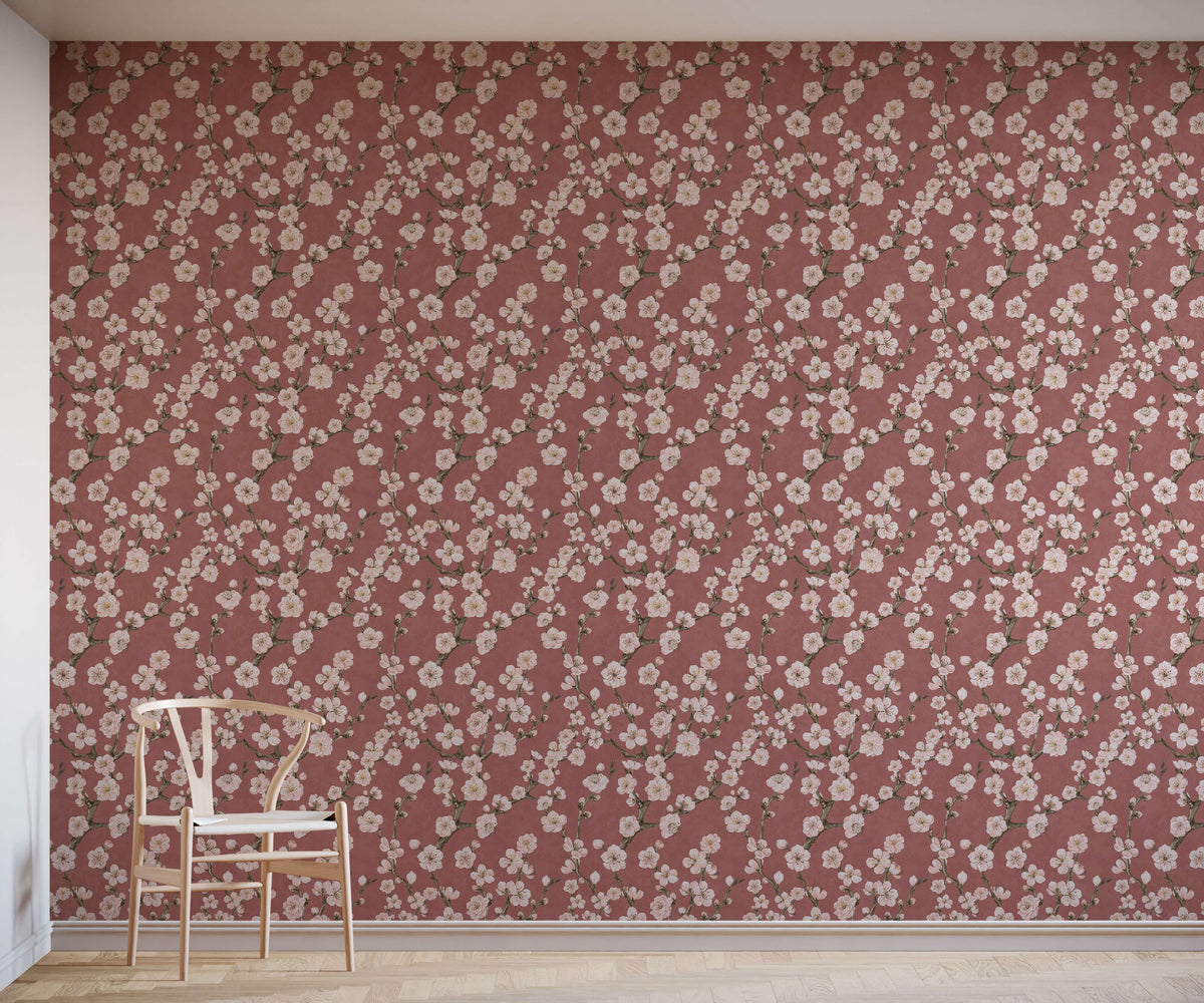 Junta Introducing Enchanting Painted-effect Blossom Wallpaper