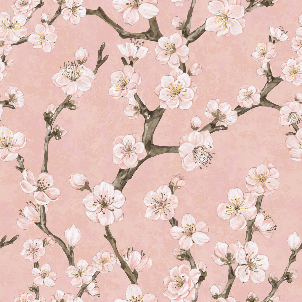 Junta Introducing Enchanting Painted-effect Blossom Wallpaper
