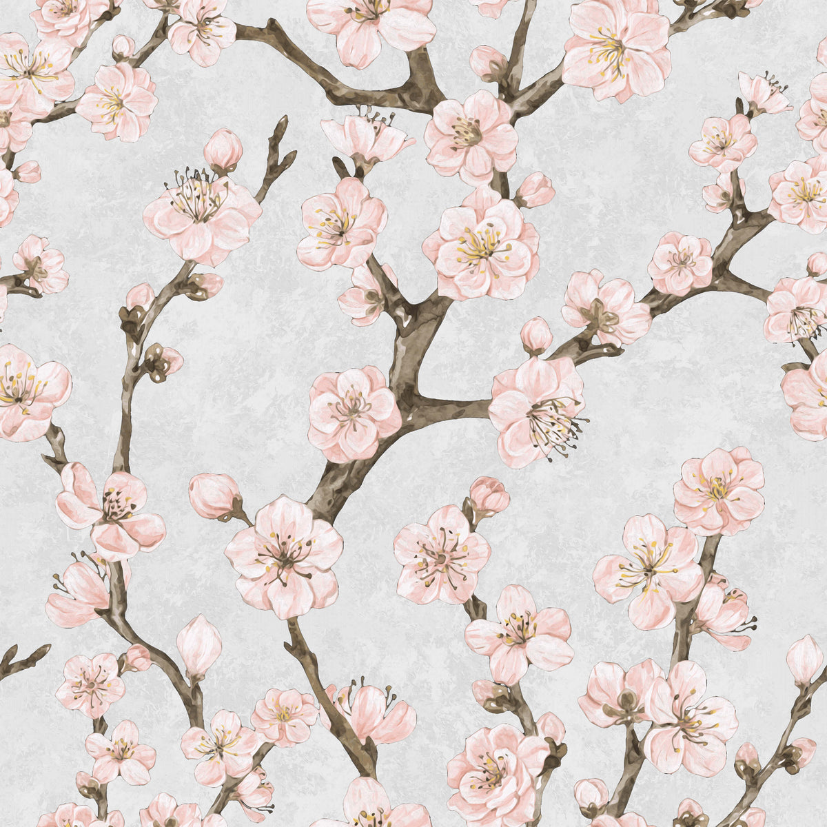 Junta Introducing Enchanting Painted-effect Blossom Wallpaper