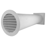 Through Wall Ventilation Kit Round Louvre Vent VC-KRO0184 with Brown External Vent