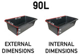 Mixing Tub 90L Blue