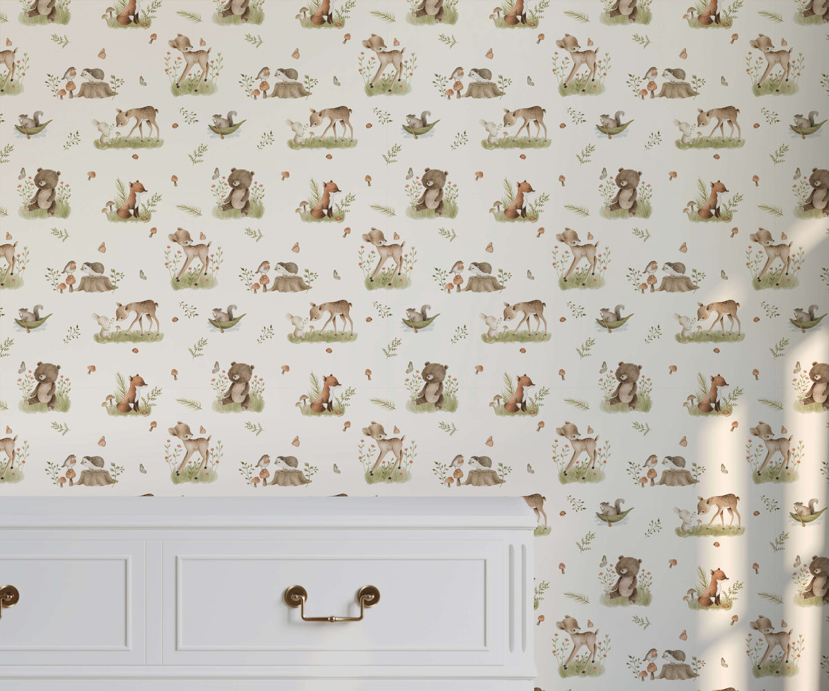 Kin Woodland Animal Wallpaper