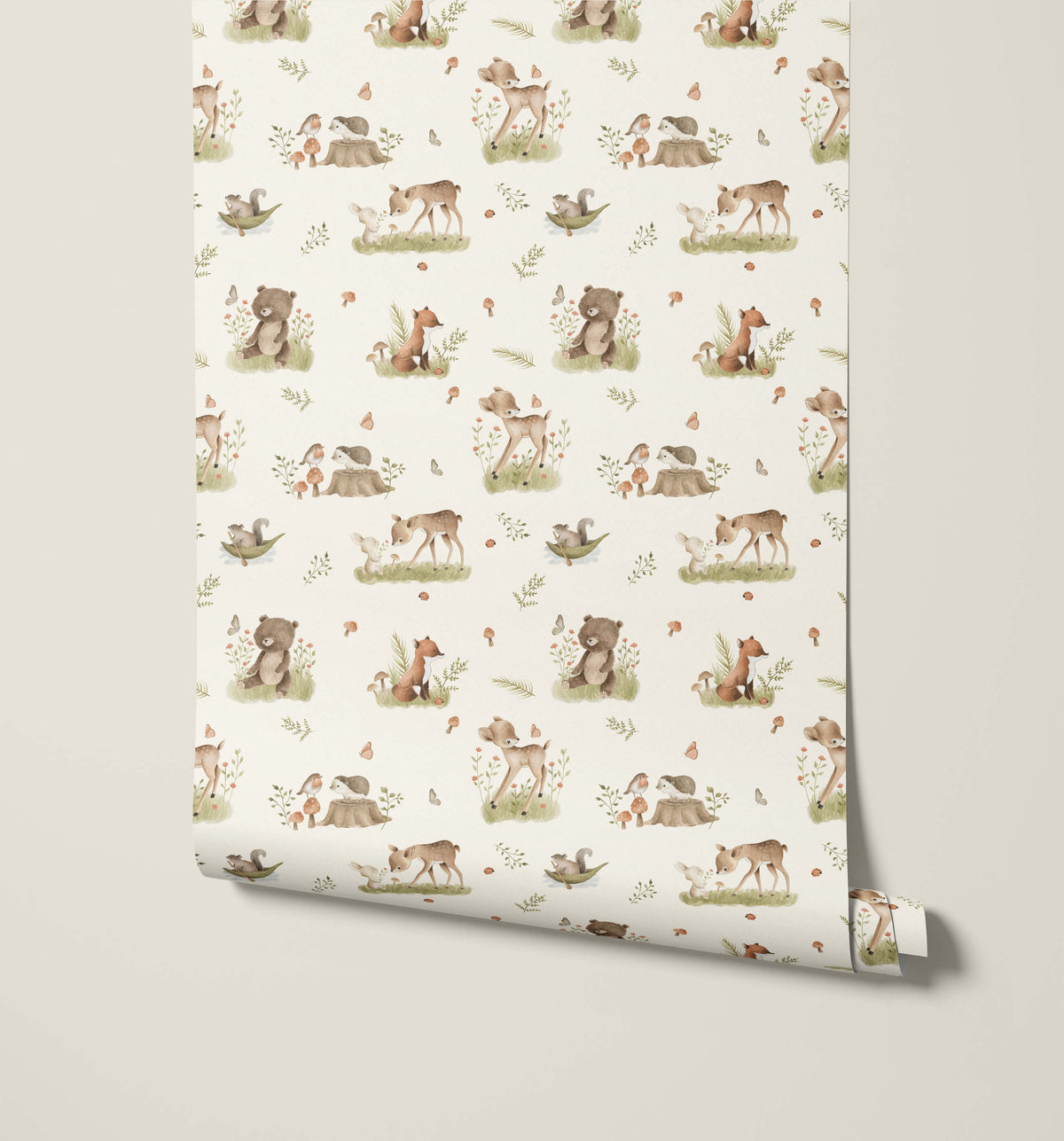 Kin Woodland Animal Wallpaper